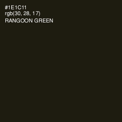 #1E1C11 - Rangoon Green Color Image
